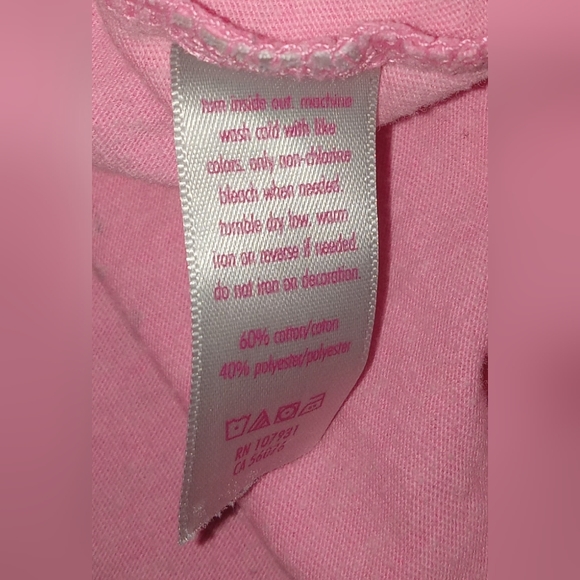 Justice Pink Koala Print Girls Size 6-7 Lounge Sleep Top Long Sleeved T - Picture 4 of 4